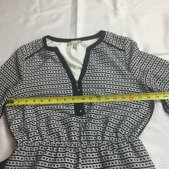 Banana Republic Dress Sz 8 Blue White - Picture 9 of 13